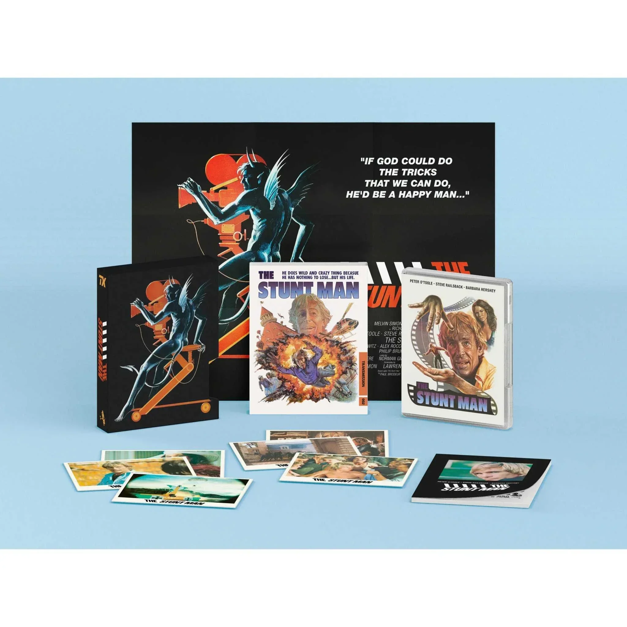 The Stunt Man Limited Edition 4K Ultra HD + Blu-Ray w/ Rigid Box + Extras (Transmission/Radiance Films) [REGION FREE/REGION B]