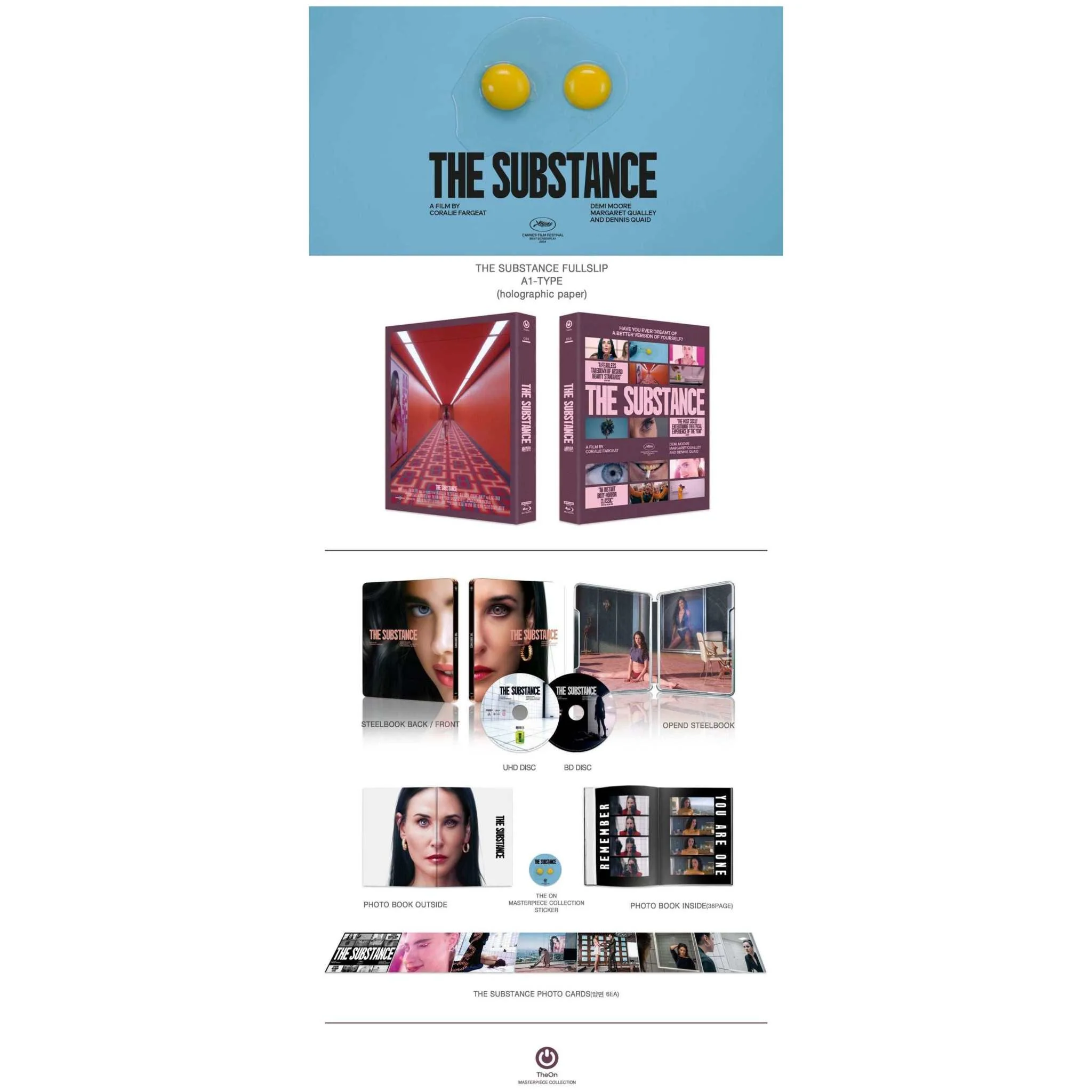 The Substance Steelbook Fullslip A1 Limited Edition 2-disc: 4K UHD + Blu-Ray (The On Series No.44 - Type A1) - Image 2