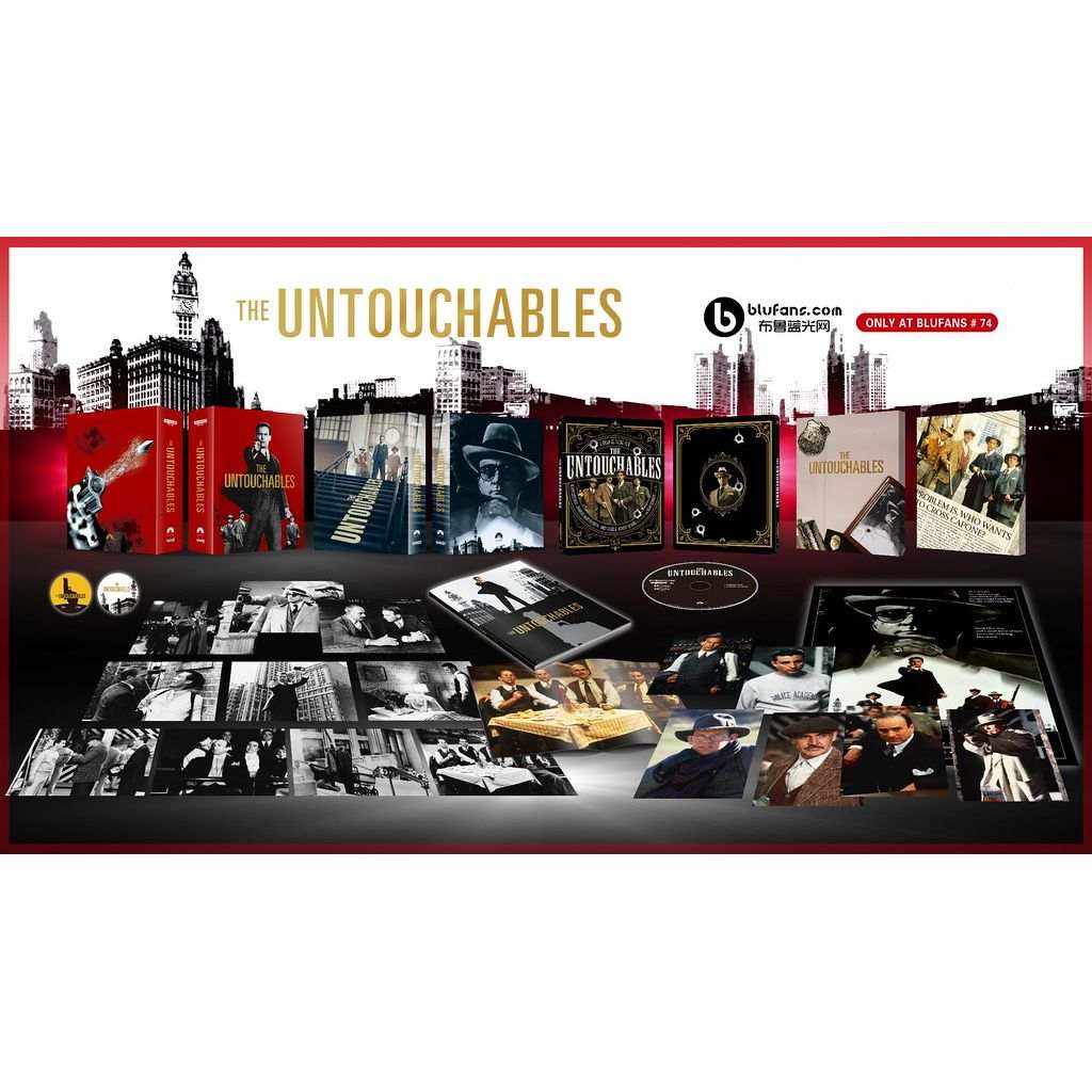 The Untouchables 4K UHD [Blufans] Limited Edition Full Slip + Steelbook (OAB #74)