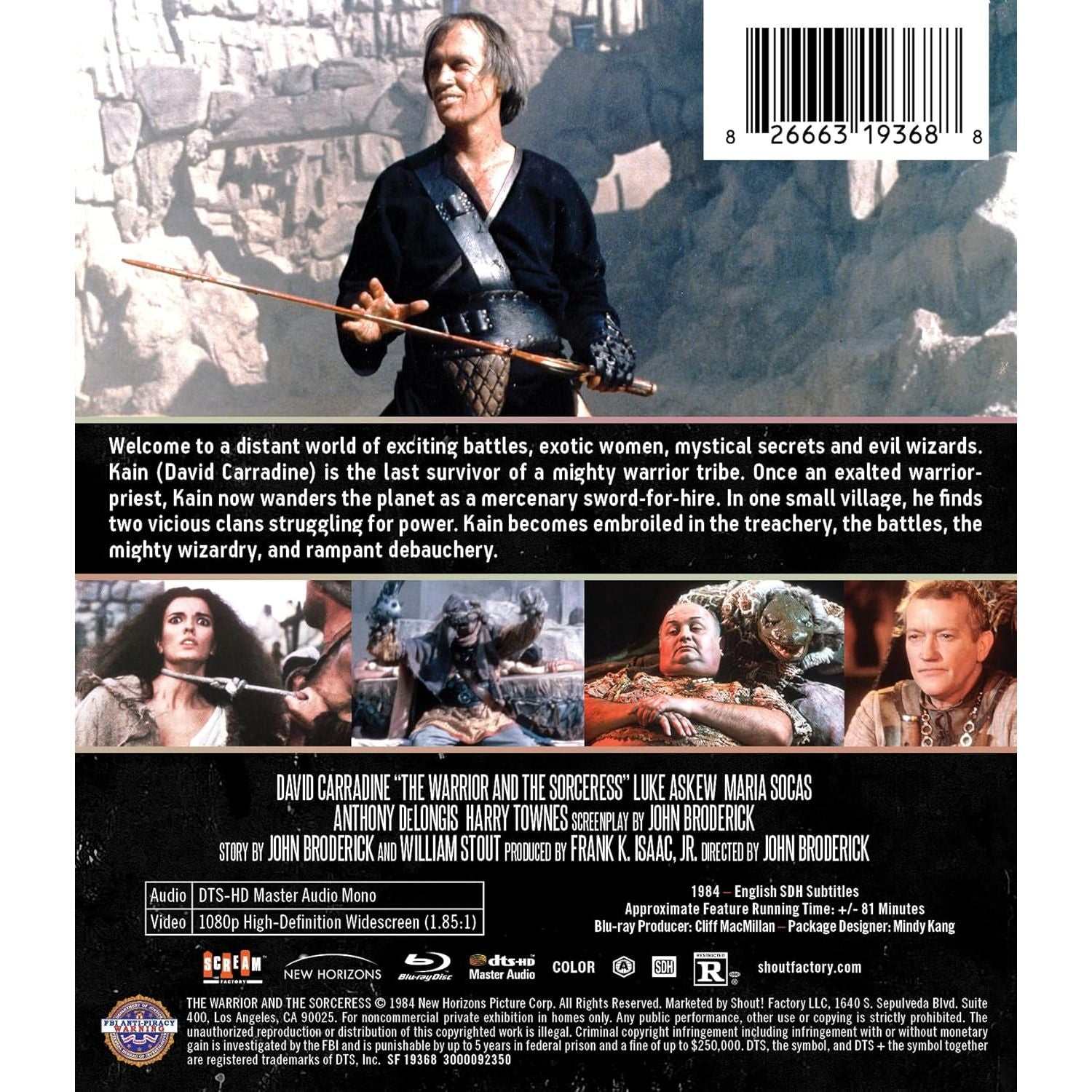 The Warrior And The Sorceress Blu-Ray (Shout! Factory) - Image 3