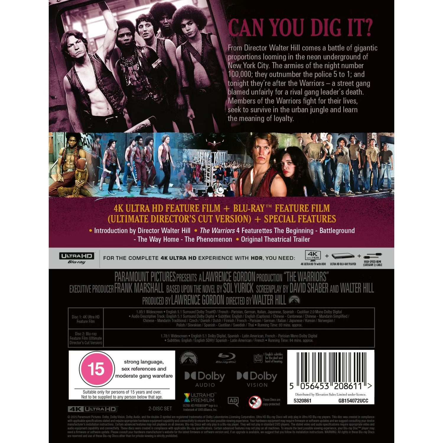 The Warriors (1979) Limited Collectors Edition 4K Ultra HD + Blu-Ray w/ Rigid Slipcase + Extras [REGION FREE] - Image 3