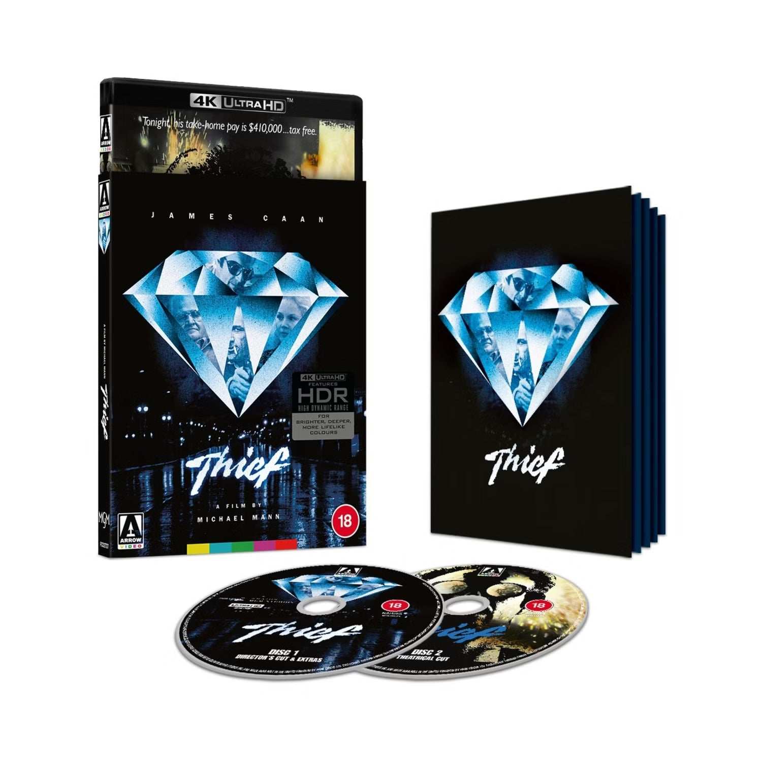 Thief Limited Edition 4K UHD + Blu-Ray w/ Slipcover + Booklet (REGION FREE/REGION B)