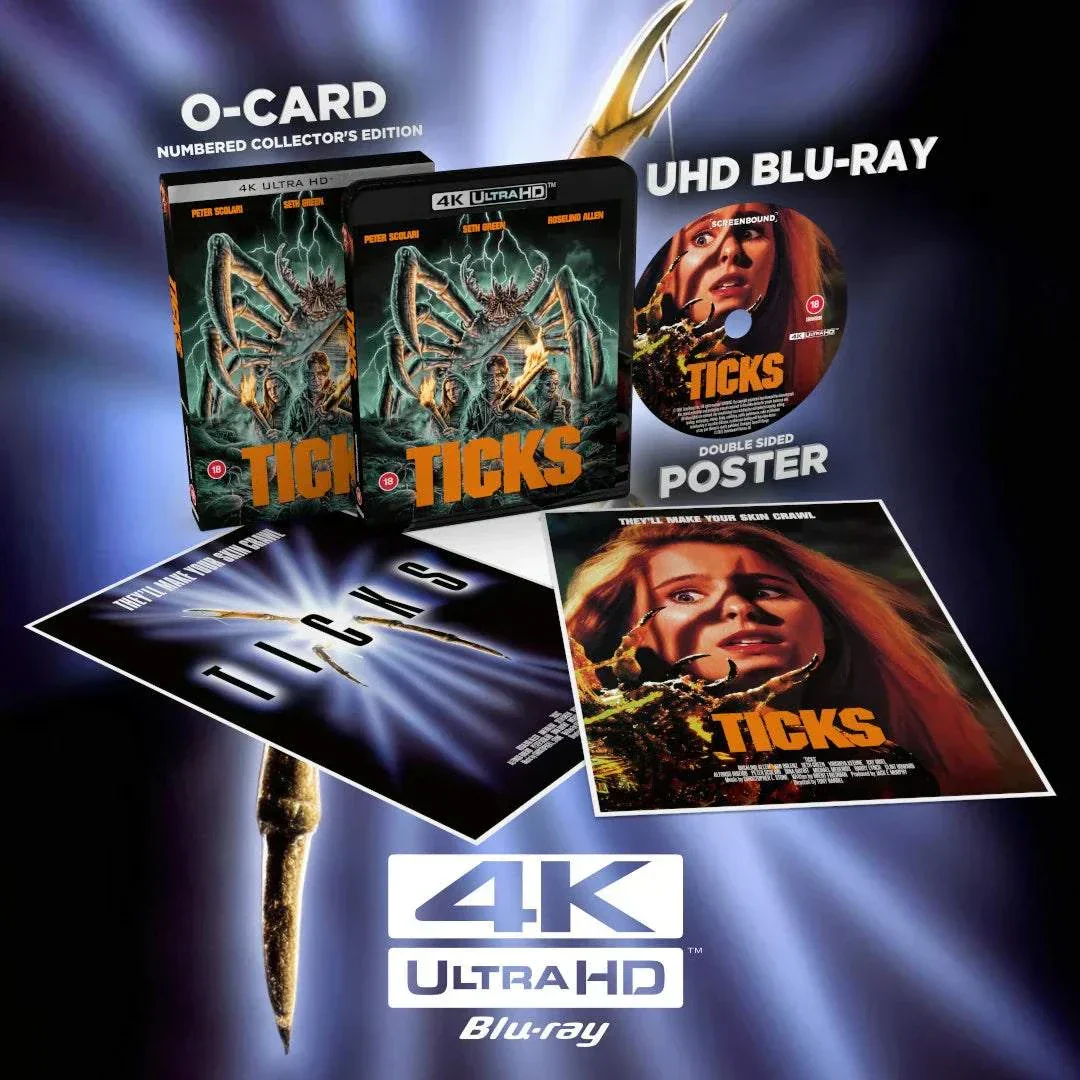 Ticks Limited Edition 4K Ultra HD w/ Slipcover + Poster (Screenbound)