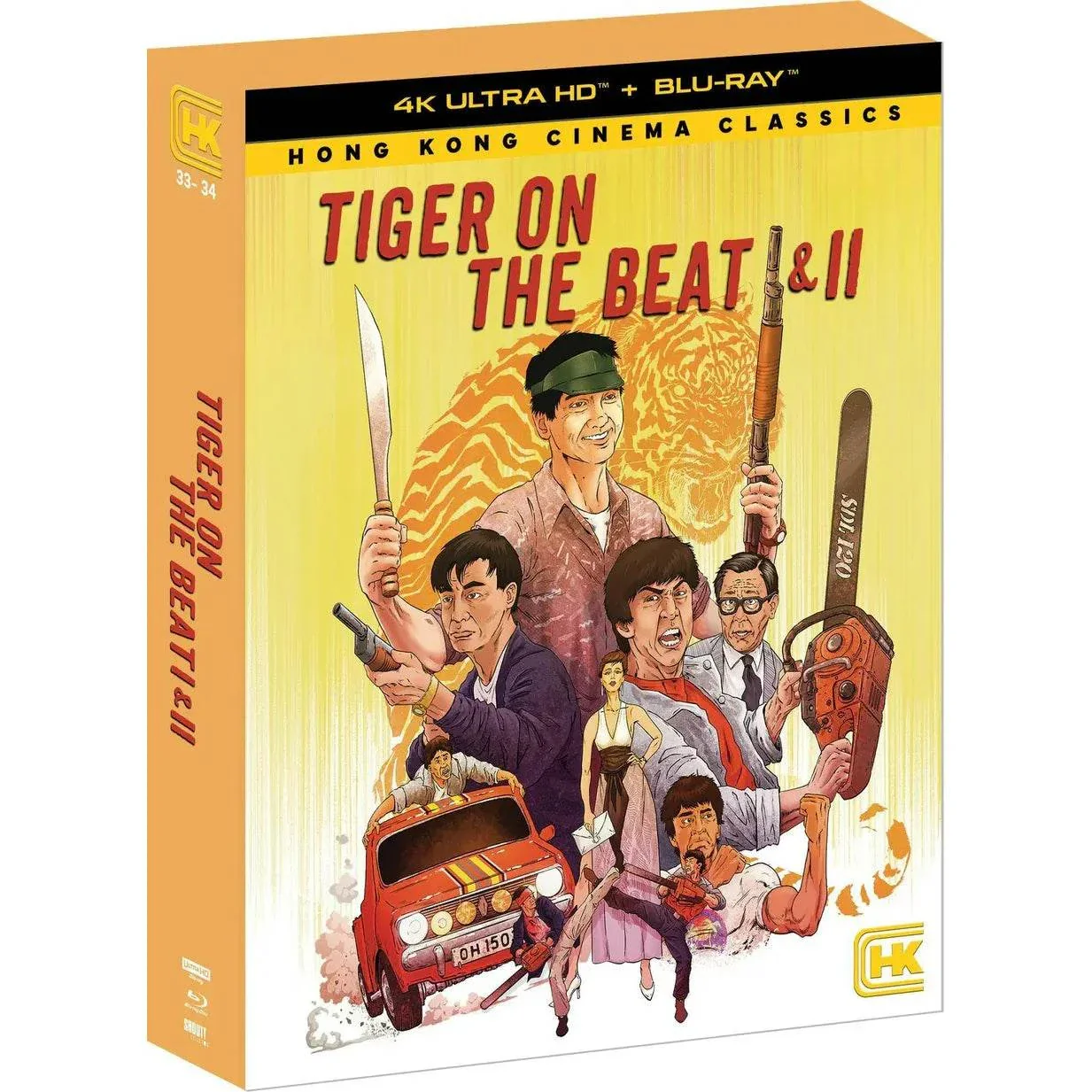 Tiger on the Beat I & II 4K UHD + Blu-Ray w/ Slipcase [Hong Kong Cinema Classics]