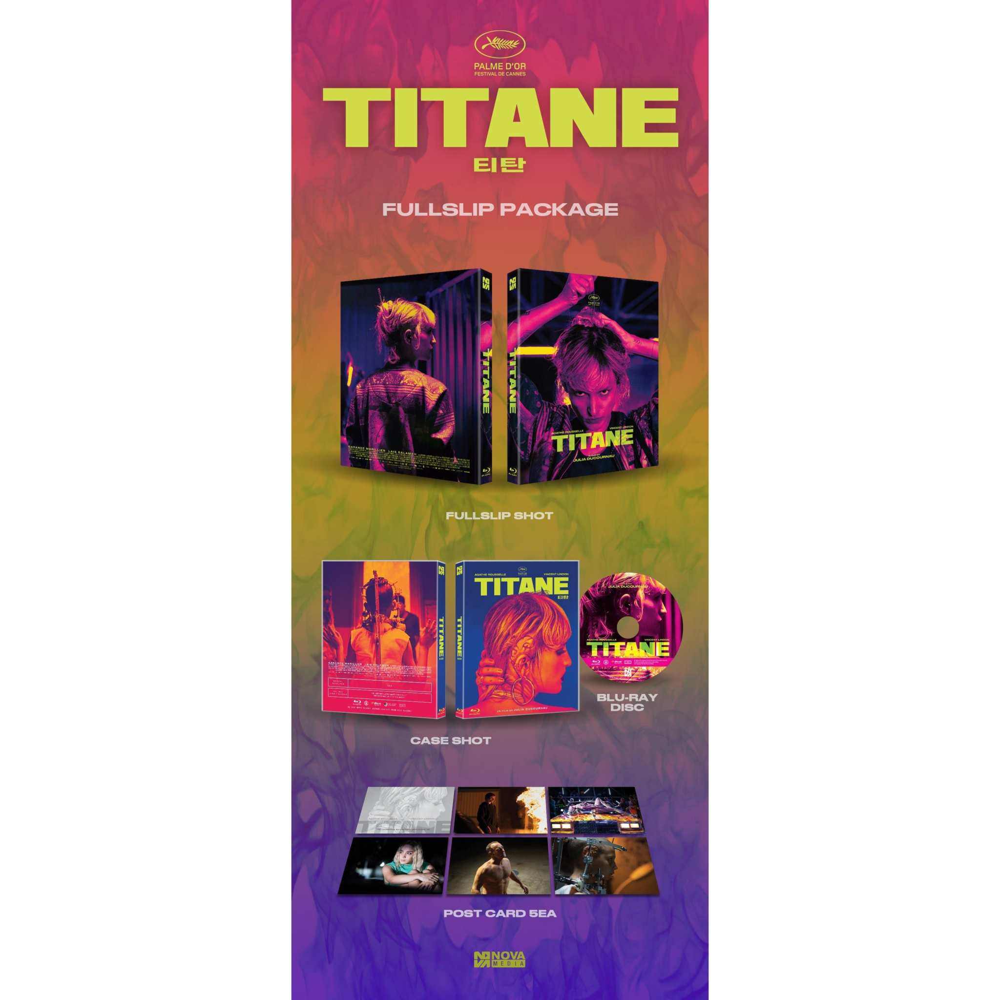 Titane Blu-Ray Numbered Limited Edition Full Slip + Post Cards (Nova Media) - Image 2