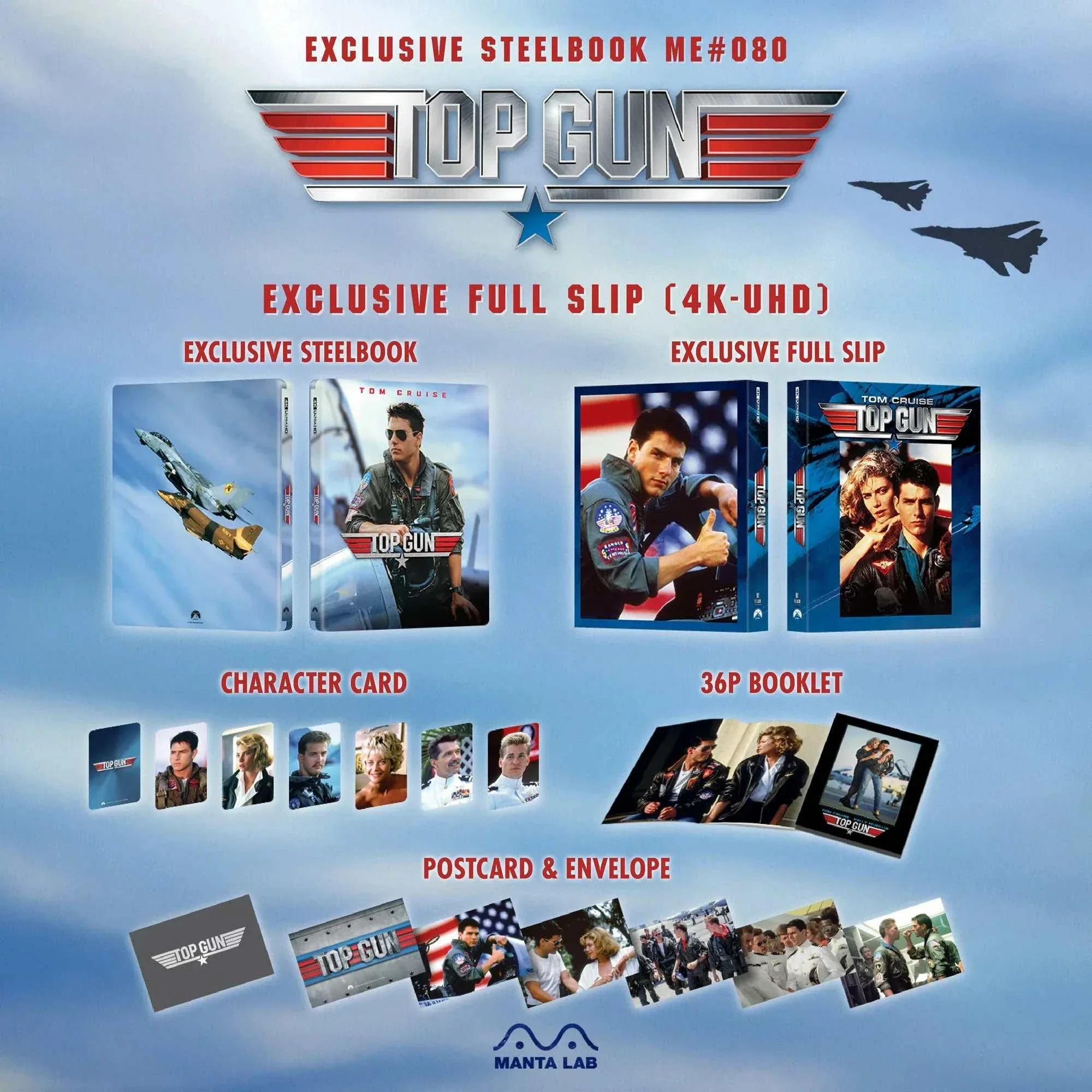 Top Gun 4K UHD + Blu-Ray Steelbook - One Click (ME #80) - Image 6
