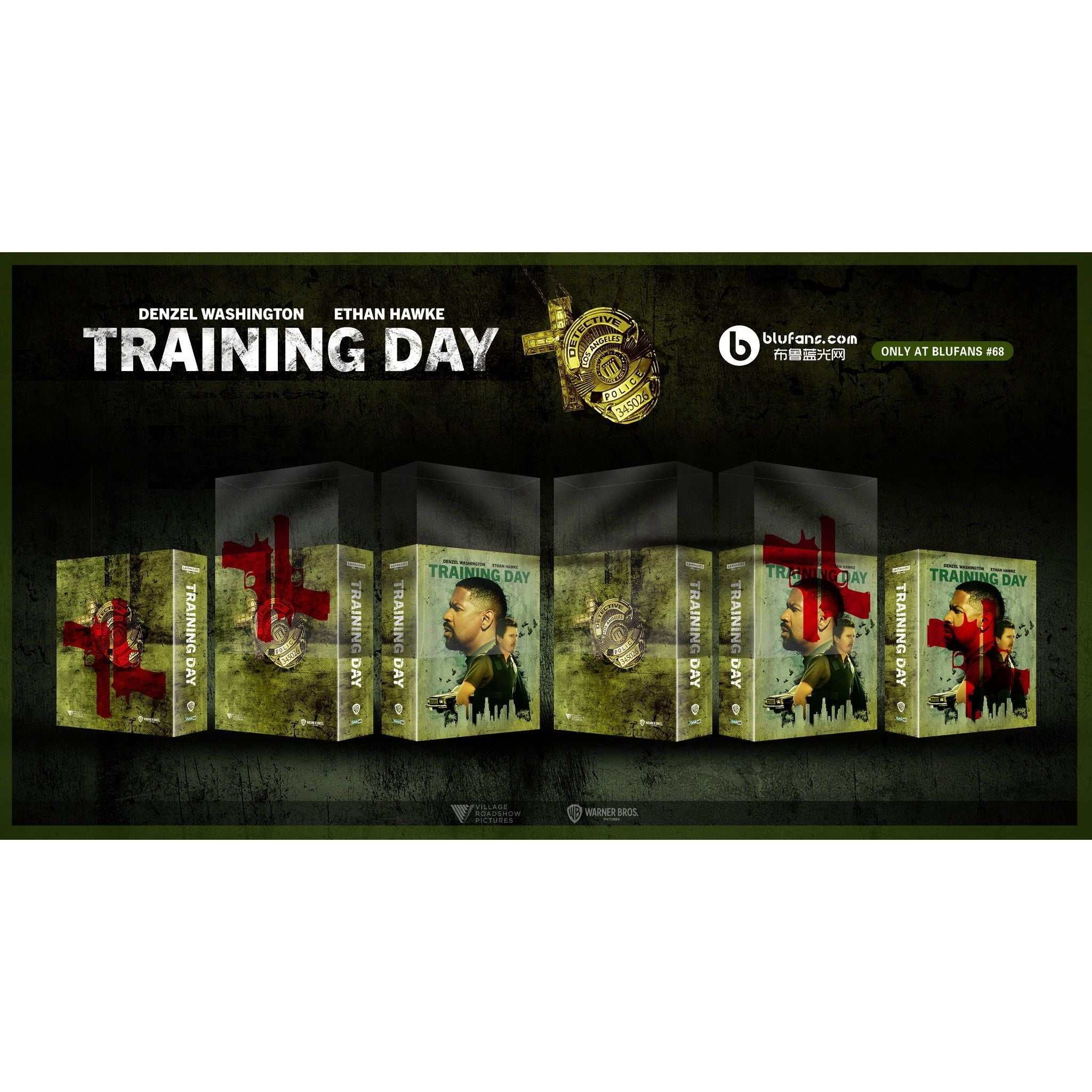 Training Day 4K UHD + Blu-ray SteelBook w/ Full Slip + Extras (Blufans - OAB #68) - Image 2