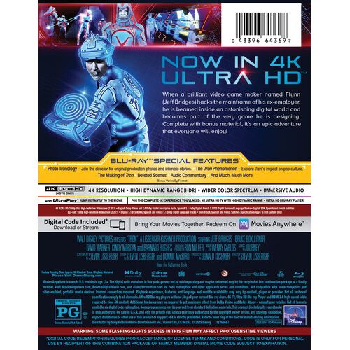 Tron 4K UHD + Blu-Ray Limited Edition Steelbook - Image 4