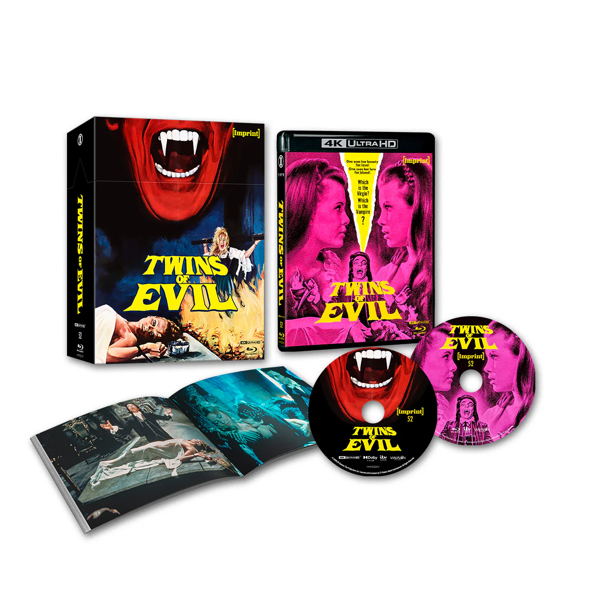 Twins Of Evil (1971) 4K UHD + Blu-ray Limited Edition Hardbox (Imprint Films) [REGION FREE]