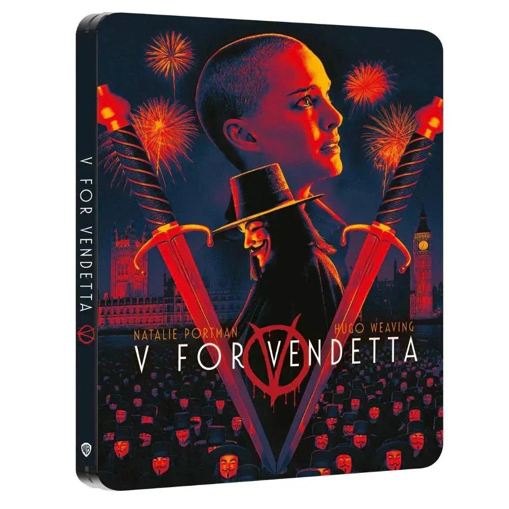 V For Vendetta 4K Ultra HD + Blu-Ray (UK) Limited Edition Steelbook (REGION FREE)