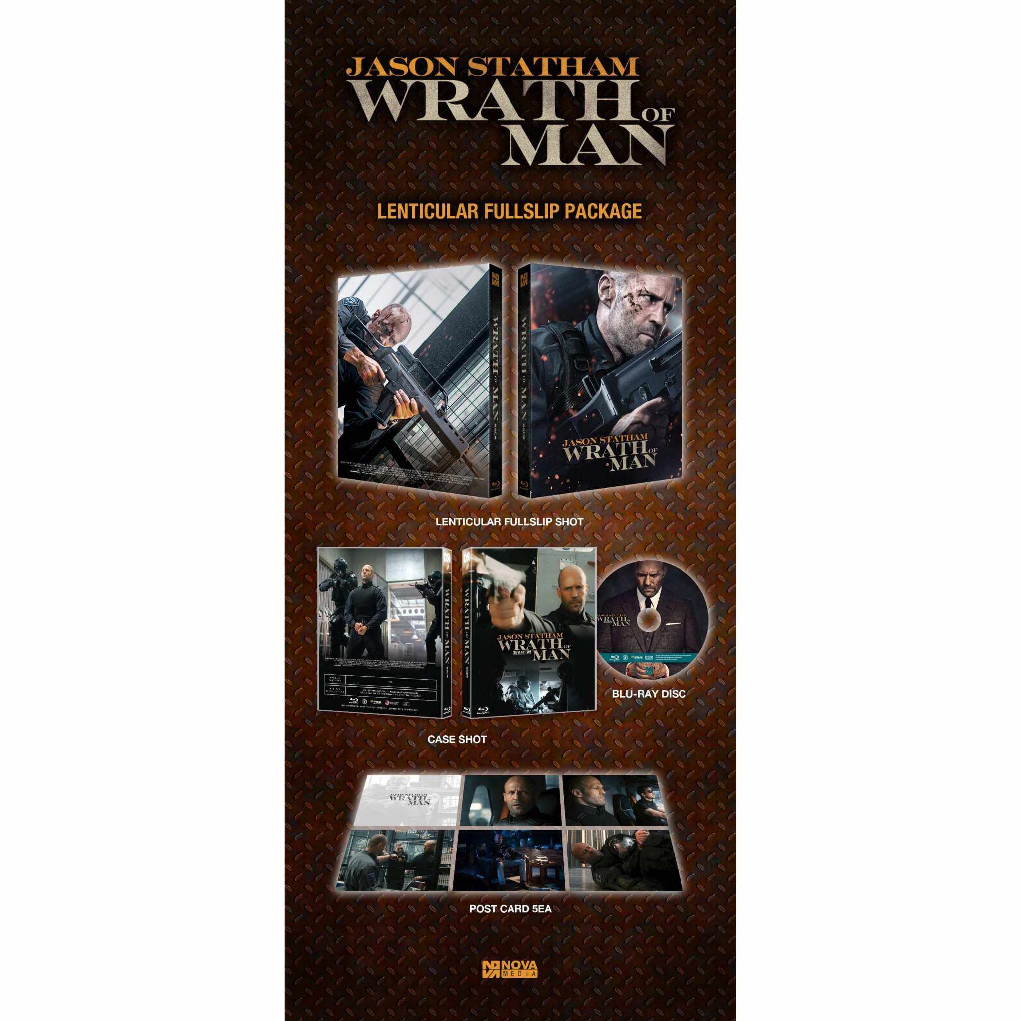 Wrath of Man Blu-Ray Numbered Limited Edition LENTICULAR Full Slip + Post Cards (Nova Media) - Image 2